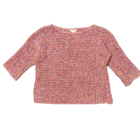 Sundance Tops - Sundance Pastel Chunky Crochet Knit Silk Blend Top Size Small